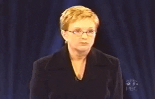 Anne Robinson from 'The Weakest Link' show says "You are the weakest link. Goodbye."